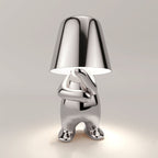 Stijlvolle Oplaadbare Lamp met Warm Licht - Modern Design voor Woonkamer, Slaapkamer en Kantoor Denken in Zilver