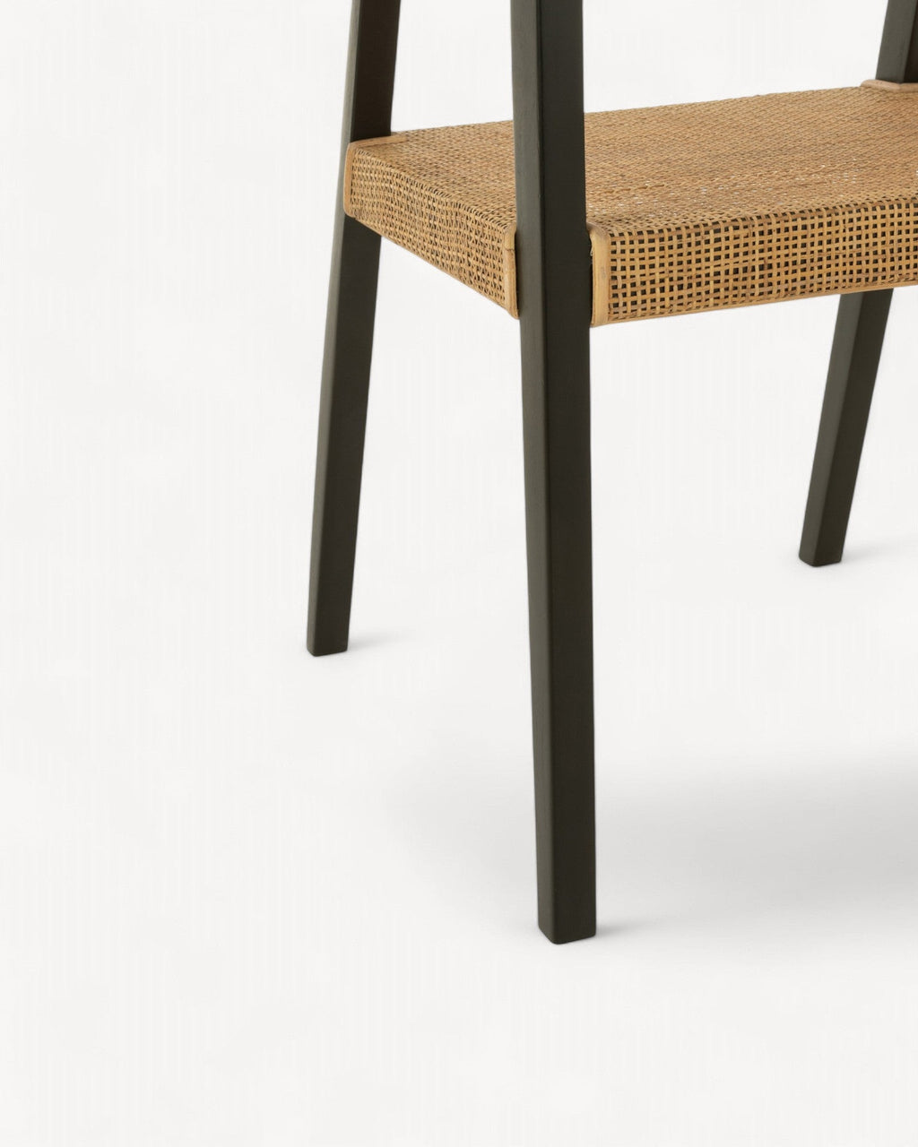 Teak Eetkamerstoel Emma - Zwartbruin, Comfortabel, Minimalistisch Ontwerp, 55x71cm, Geschikt voor Eetkamer en Woonkamer 6