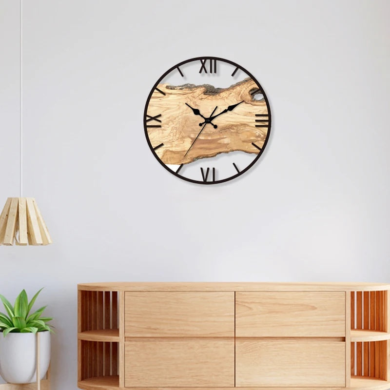 Transparante Wandklok 30 cm – Modern Minimalistisch Ontwerp met Stille Beweging voor Elke Kamer