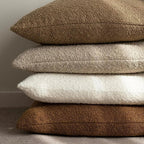 Tulum Kussenhoes van Luxe Bouclé-Stof – 45x45 cm voor Elegante Interieurs in Neutrale Kleur