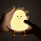Vrolijk Nachtlampje voor Kinderen – Peer Nachtlampje LED, Kleurrijk Licht voor de Kinderkamer met Aan/Uit-knop – HappyPear