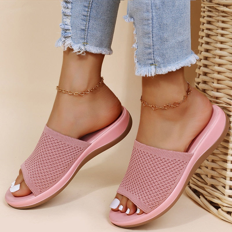 Zara | Dames Slippers - Ademend Orthopedisch Ontwerp, Casual Comfort Roze