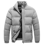 Marmari | Warme Heren Winterjas met Kraag & Ritszakken - Winddichte & Waterafstotende Gevoerde Herenjas met Hoge Opstaande Kraag