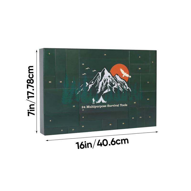 Outdoor Survival Adventskalender 24 Dagen – Adventskalender met Kampeer Gadgets & Gereedschap