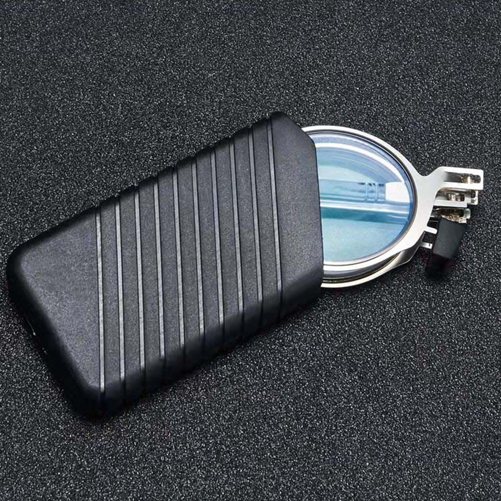 Opvouwbare Leesbril in Zakformaat – Inklapbare Leesbril met Metalen Montuur & Etui, Sterkte +1 tot +4