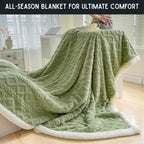 Duvet Sherpa Verzwaringsdeken 150x200cm Grijs Tweepersoons – Warme Fleece Deken, Bedsprei, Zwaartedeken, Winter Slaapkamer
