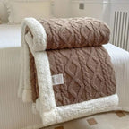 Duvet Sherpa Verzwaringsdeken 150x200cm Grijs Tweepersoons – Warme Fleece Deken, Bedsprei, Zwaartedeken, Winter Slaapkamer Bruin