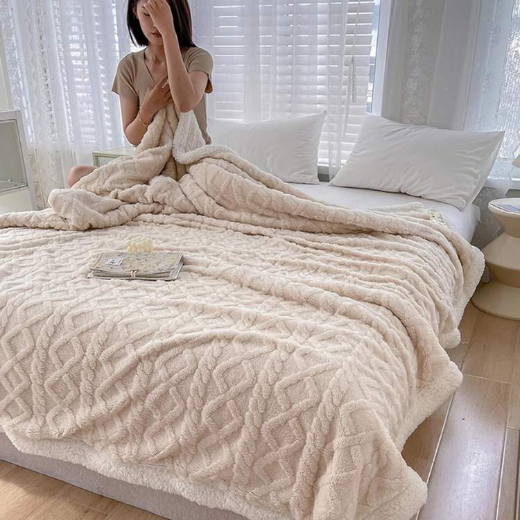 Duvet Sherpa Verzwaringsdeken 150x200cm Grijs Tweepersoons – Warme Fleece Deken, Bedsprei, Zwaartedeken, Winter Slaapkamer