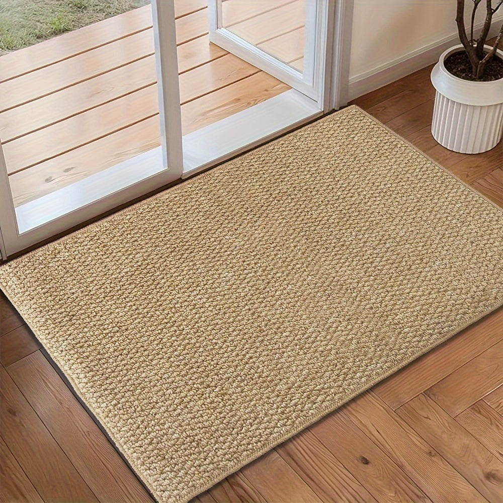 Absorberende Deurmat voor Binnen & Buiten – Antislip Mat in Jute-Look, Machinewasbaar, 3 Maten