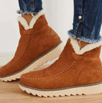 Pamelo | Warme Dames Winter Enkellaarzen met Zachte Kunstbont Voering - Gevoerde Korte Laarsjes en Faux Fur Snowboots met Antislip Zool