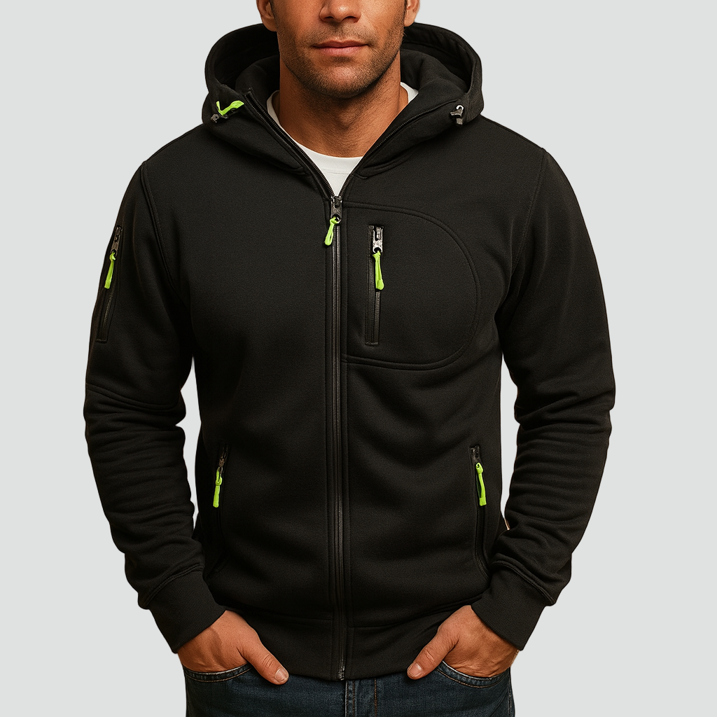 Hermosa | Heren Hoodie met Rits en Capuchon Comfortabele Pasvorm