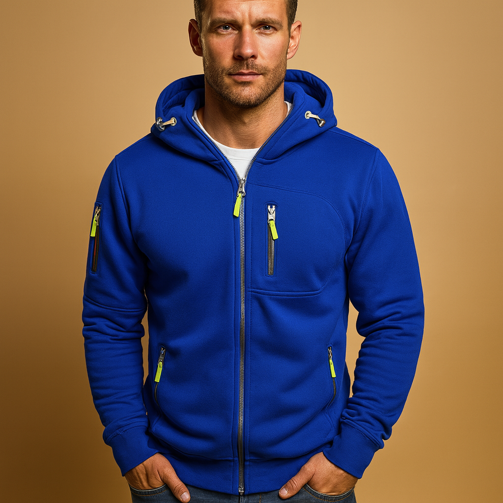 Hermosa | Heren Hoodie met Rits en Capuchon Comfortabele Pasvorm