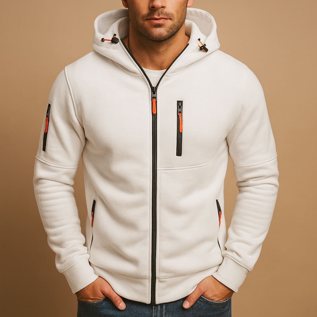 Hermosa | Heren Hoodie met Rits en Capuchon Comfortabele Pasvorm
