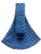 Ergonomische Baby Draagzak – Buikdrager met Verstelbare Banden & Gespen, Handsfree Babydrager, 10 Kleuren – CarryEase Geruit Blauw
