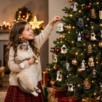 Adventskalender voor Kattenliefhebbers 2026 – 24 Kattenfiguurtjes in Kerstthema, Cadeau voor Kattenfans
