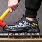 Brede Veiligheidsschoenen voor Heren – S3 Werkschoenen met Extra Brede Stalen Neus, Waterafstotend, Antislip – MaxGuard S3