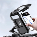 Waterdichte Telefoonhouder Fiets – 360° Draaibare Fietshouder met Touchscreen Toegang voor Navigatie & Regen