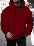 Calico | Comfortabele Heren Hoodie met Capuchon & Letterprint - Casual Oversized Sweatshirt met Kangoeroezak & Trekkoord