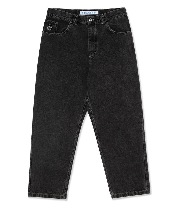 Baggy Big Boy Jeans – Wijde Skater Jeans voor Heren, Losse Pasvorm, Streetwear, Zwart of Lichtblauw, M–XL – Maverick Zwart