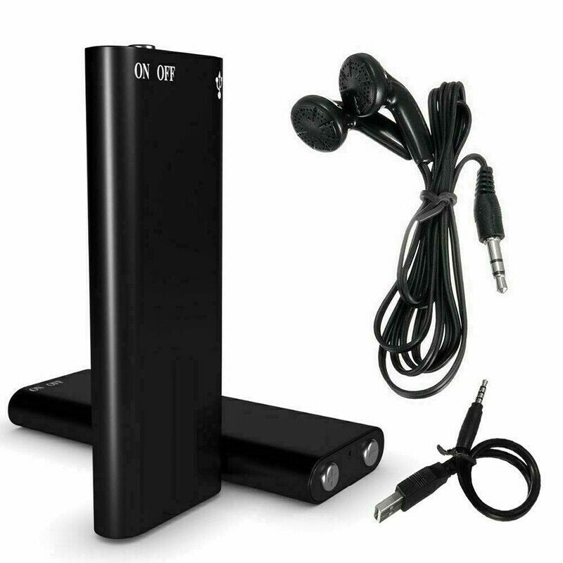 Mini Dictafoon 8 GB met USB-stick – Kleine Voice Recorder met WAV-opname, tot 96 Uur, MP3-speler, Plug & Play