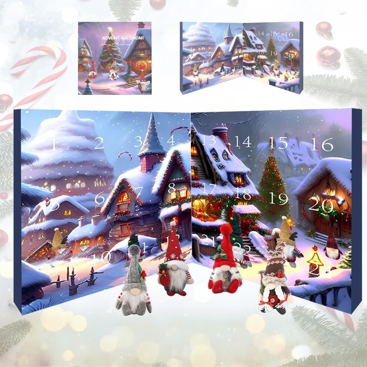 Magische Adventskalender – Kerstelfjes Adventskalender met 24 Elfenknuffels, Aftellen naar Kerst & Kerstdecoratie – ElfAndChill