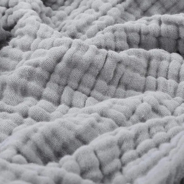 Zachte Mousseline Plaid Licht Katoenen Deken Rond Warm Pluche Woonkamer Slaapkamer (kopie) Grijs
