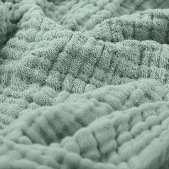 Zachte Mousseline Plaid Licht Katoenen Deken Rond Warm Pluche Woonkamer Slaapkamer (kopie) Groen