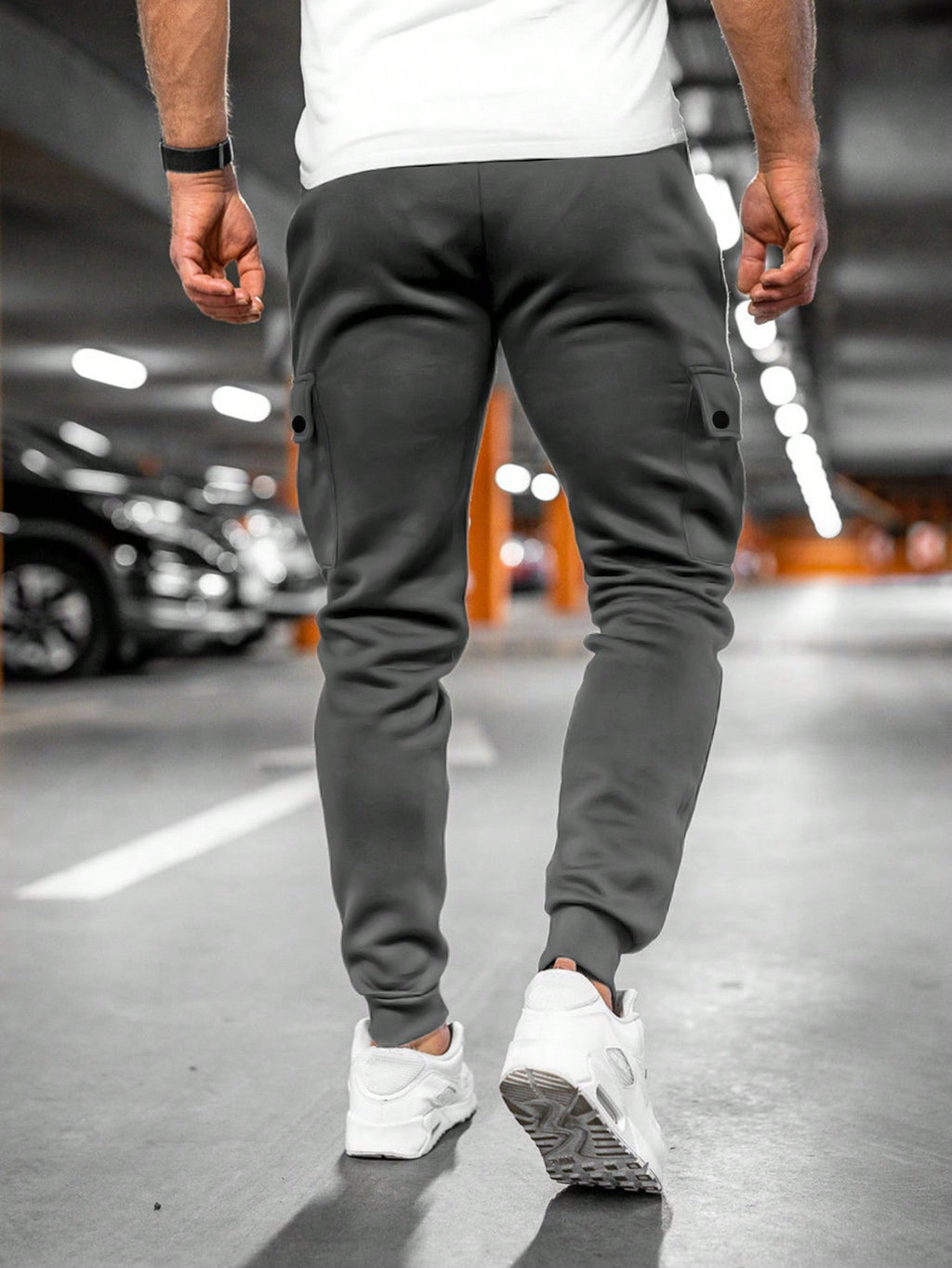 Hermosa | Comfortabele Heren Joggingbroek met Draai-Omslag Zakken - Slim Fit Katoenen Sweatpants met Trekkoord & Elastische Boorden