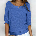 Mechi | Elegante Dames Gebreide Trui met Breipatroon - Zachte Warme Kabelbreisel Pullover en Winter Sweater