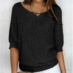 Mechi | Elegante Dames Gebreide Trui met Breipatroon - Zachte Warme Kabelbreisel Pullover en Winter Sweater