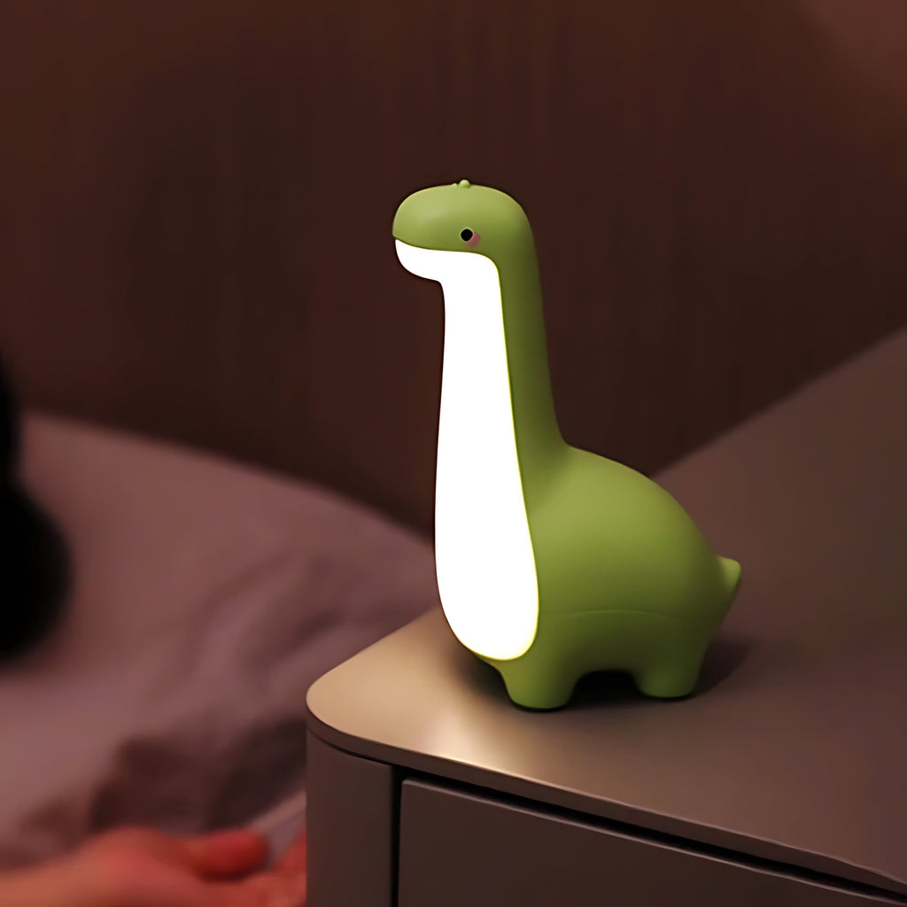 LED Dinosaurus Nachtlampje voor Rustige Nachten – Dino Nachtlampje Kinderen van Siliconen, Oplaadbaar & Draagbaar – RexGlow